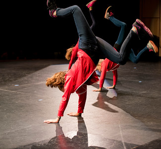 Young Hip Hop dancer performing